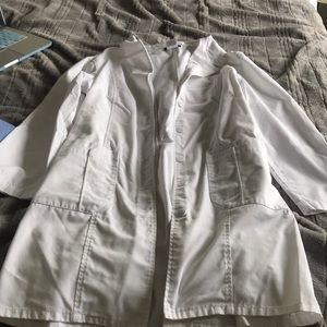 Cherokee while lab coat